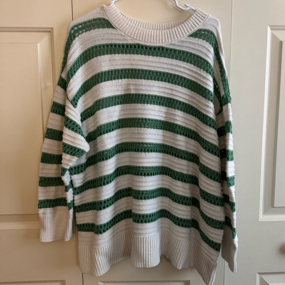 Women's Crewneck Crochet Sweater